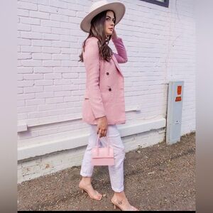 Pink Tweed Blazer